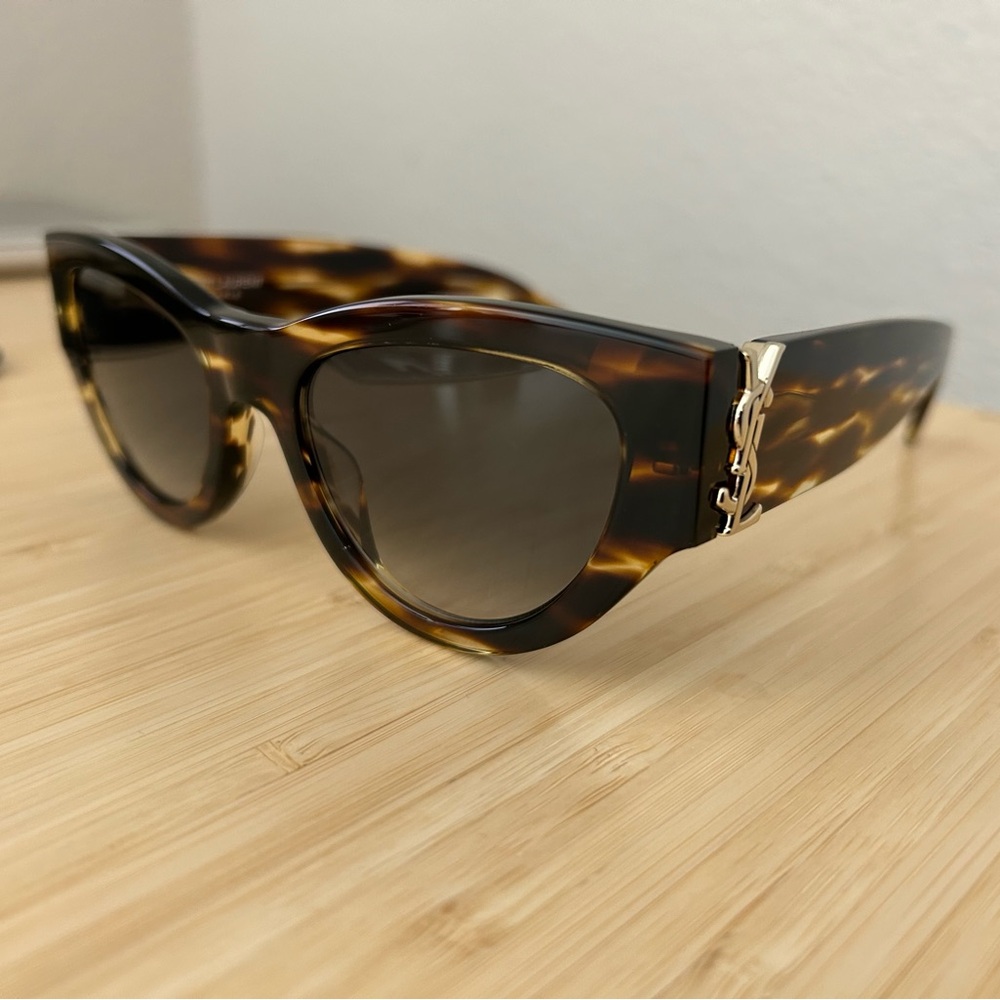 Saint Laurent - Havana - Monogram Hinge Acetate 54MM Cat-Eye Sunglasses